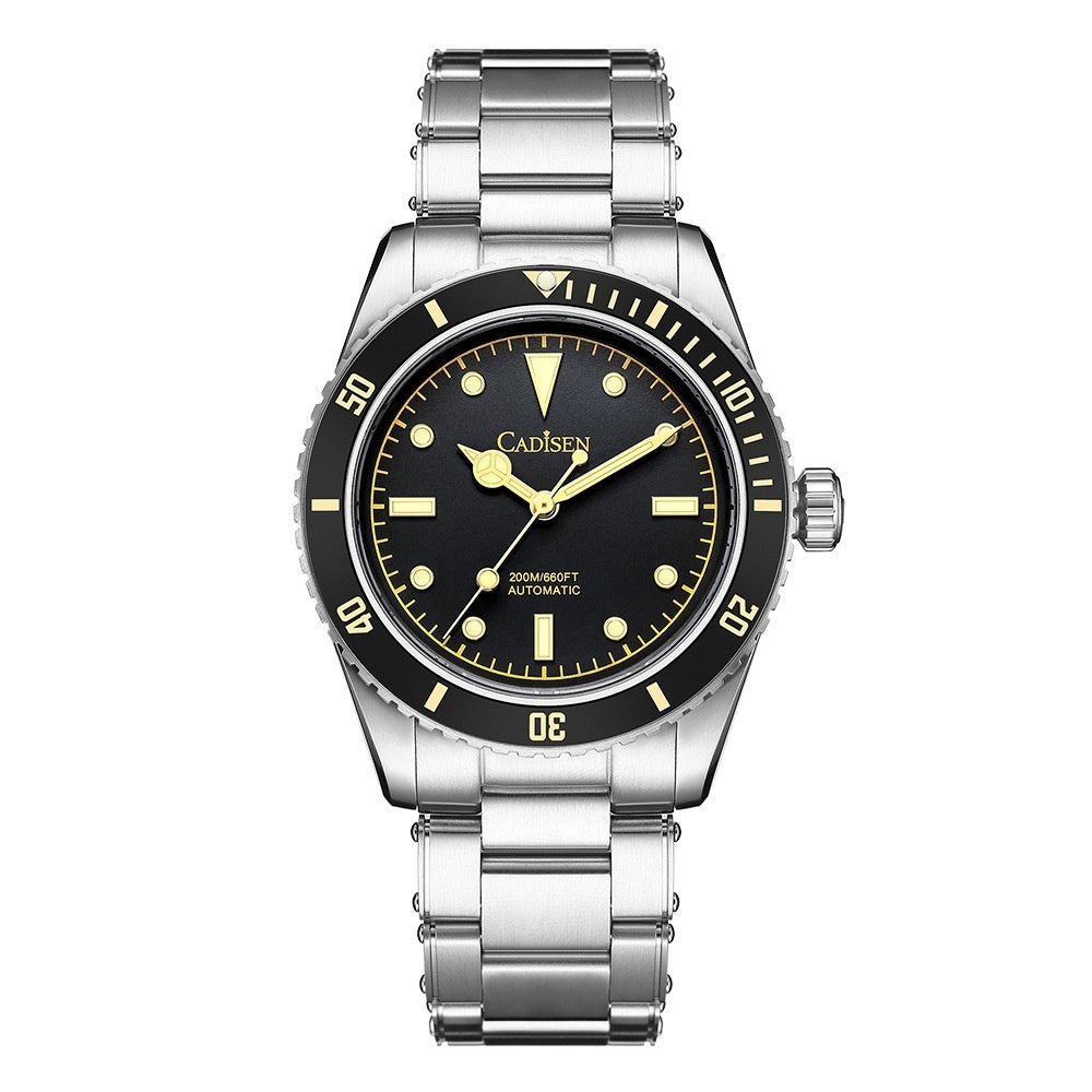 CADISEN Mens Automatic Watch Mechanical NH35 Movement Waterproof Sapphire Glass Casual Business Watches
