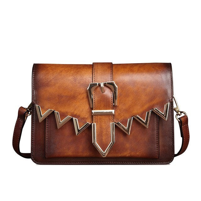 Dames modieuze schoudertas met grote capaciteit originele diagonale leren retro kleine vierkante tas dames schoudertas