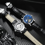 CHENXI Mens Automatic Mechanical Watch Tourbillon Luxury Quartz Waterproof Luminous Wristwatch