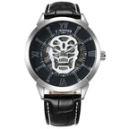 Winner Men's Mechanical Watch Stainless Steel Band Character Keep Moving Skeleton Casual Wristwatch Automatic mechanical watch