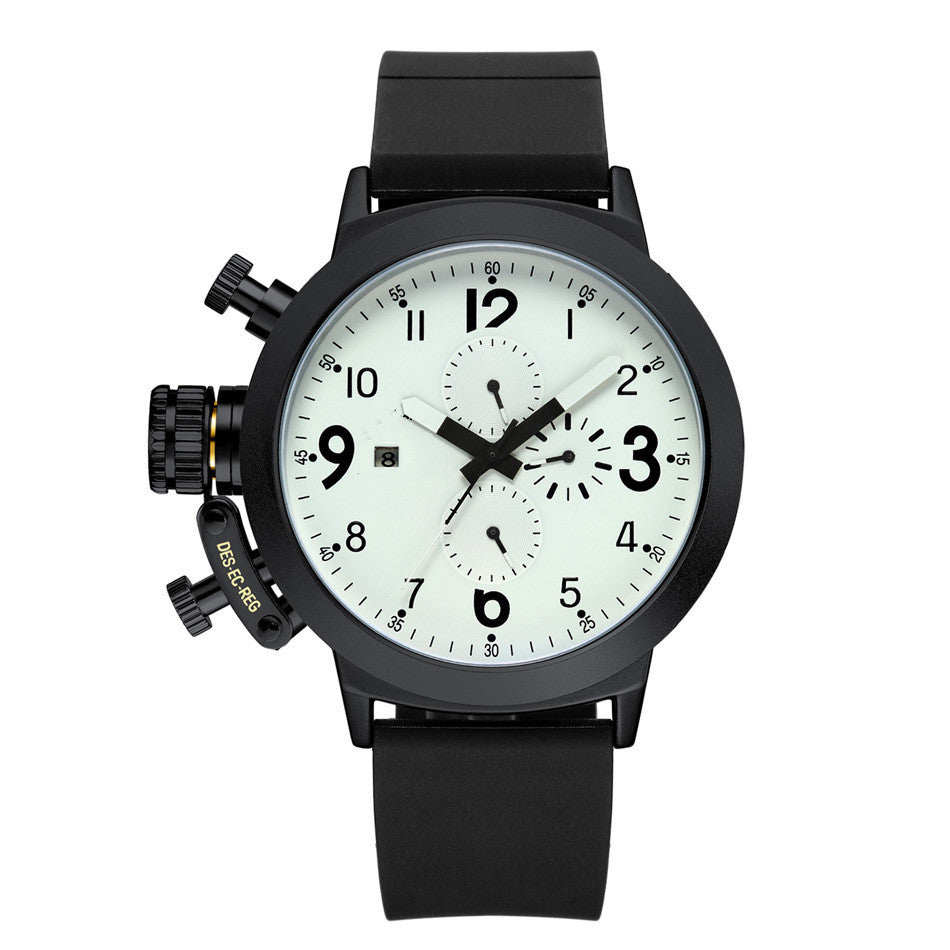 Stijlvol en veelzijdig rubberen bandhorloge