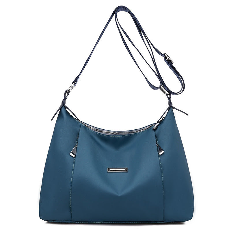 Modieuze schoudertas voor dames, grote capaciteit, Oxford stoffen handtas, ritsvak, crossbodytas voor dames