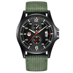 Men's Military Nylon Waterproof Date Quartz Analog Army Men's Quartz Wrist Watches Calendar Quartz Watch