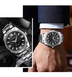 Curren Men's Business Casual Watch Waterproof Automatic Quartz Movement Luminous Steel Strap Man Watch - Acquisti Online