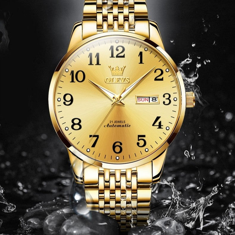 OLEVS Luxury Brand Men Automatic Mechanical Wrist Watch - Acquisti Online