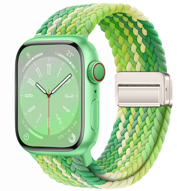 Smart Apple Watch Band Braided Solo Loop Band Magnetic Buckle Band MultiFunction Sports Mode iWatch - Acquisti Online