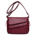 Women's Shoulder Bag Original Soft Leather Large Capacity Messenger Classic Small Square Bag Women's Shoulder Bag