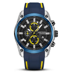 MEGIR Mens Quartz Analog Sports Watch Luminous Chronograph Silicone Band Men's Quartz Sports Watch