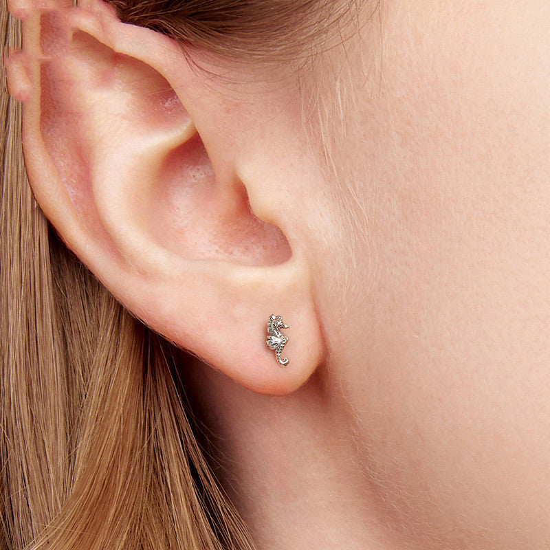 S925 Silver Small Sea Women's Stud Earrings