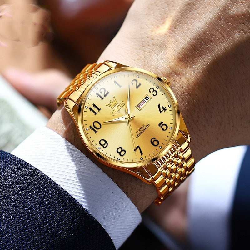 OLEVS Luxury Brand Men Automatic Mechanical Wrist Watch - Acquisti Online