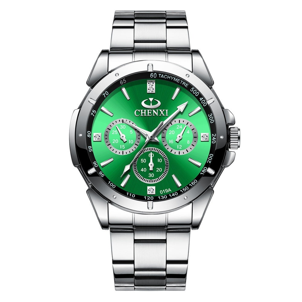 CHENXI Koppelhorloges Cadeau Lover Horloges Mode Vrouwen Roestvrij Staal Waterdicht Kwarts Polshorloge