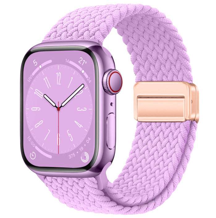 Smart Apple Watch Band Braided Solo Loop Band Magnetic Buckle Band MultiFunction Sports Mode iWatch - Acquisti Online