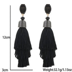 Gute's nieuwe bohemian-stijl oorbellen met lange kwastjes, een overdrijving van de Europese en Amerikaanse mode