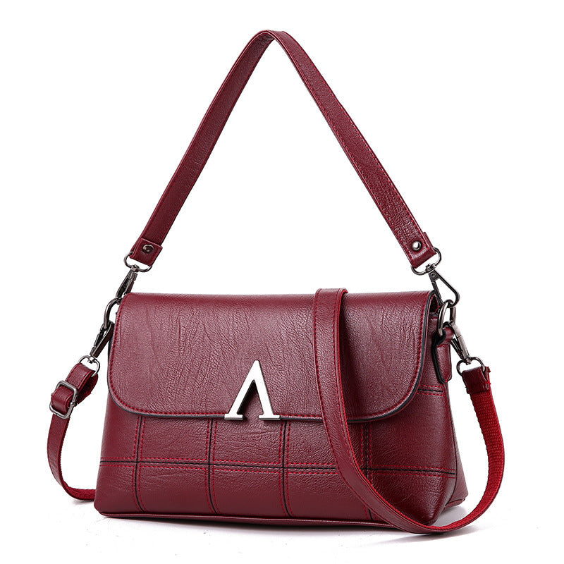 Damesmode Schoudertas Magnetische Gesp Multi Pocket Dames Crossbody Tas Kleine Vierkante Schoudertas