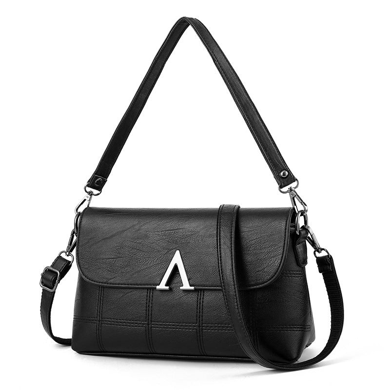 Damesmode Schoudertas Magnetische Gesp Multi Pocket Dames Crossbody Tas Kleine Vierkante Schoudertas