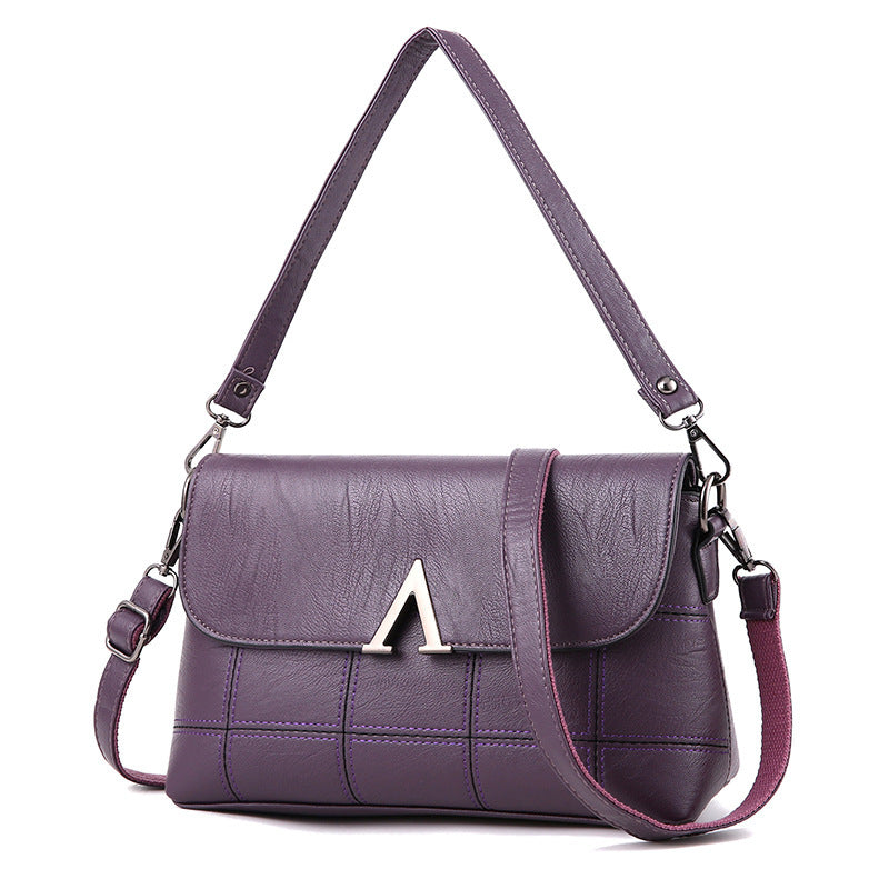 Damesmode Schoudertas Magnetische Gesp Multi Pocket Dames Crossbody Tas Kleine Vierkante Schoudertas
