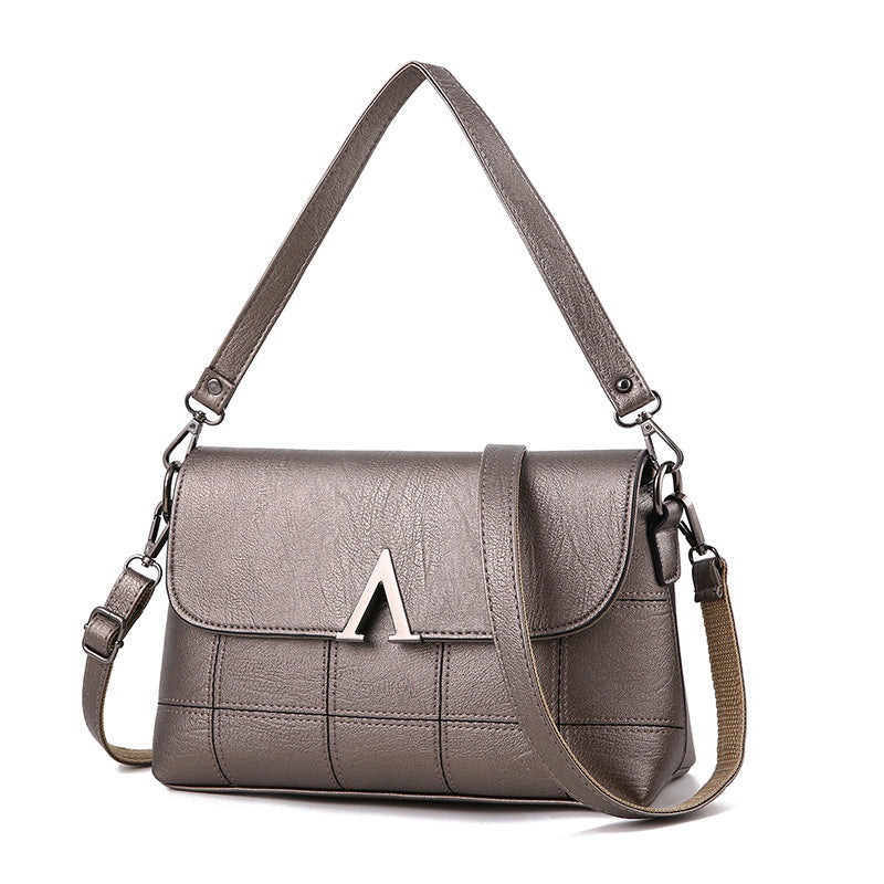 Damesmode Schoudertas Magnetische Gesp Multi Pocket Dames Crossbody Tas Kleine Vierkante Schoudertas
