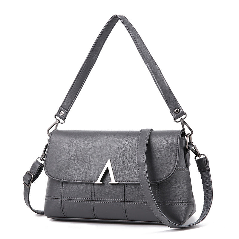 Damesmode Schoudertas Magnetische Gesp Multi Pocket Dames Crossbody Tas Kleine Vierkante Schoudertas
