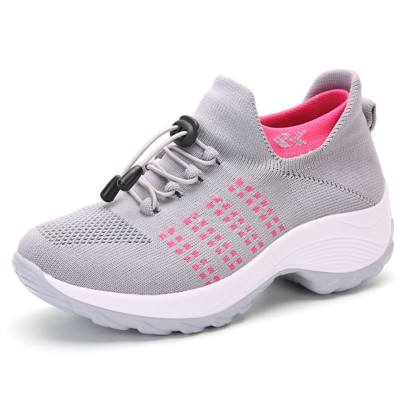 Women's Spring And Summer New Casual Flying Knit Sneakers - Acquisti Online