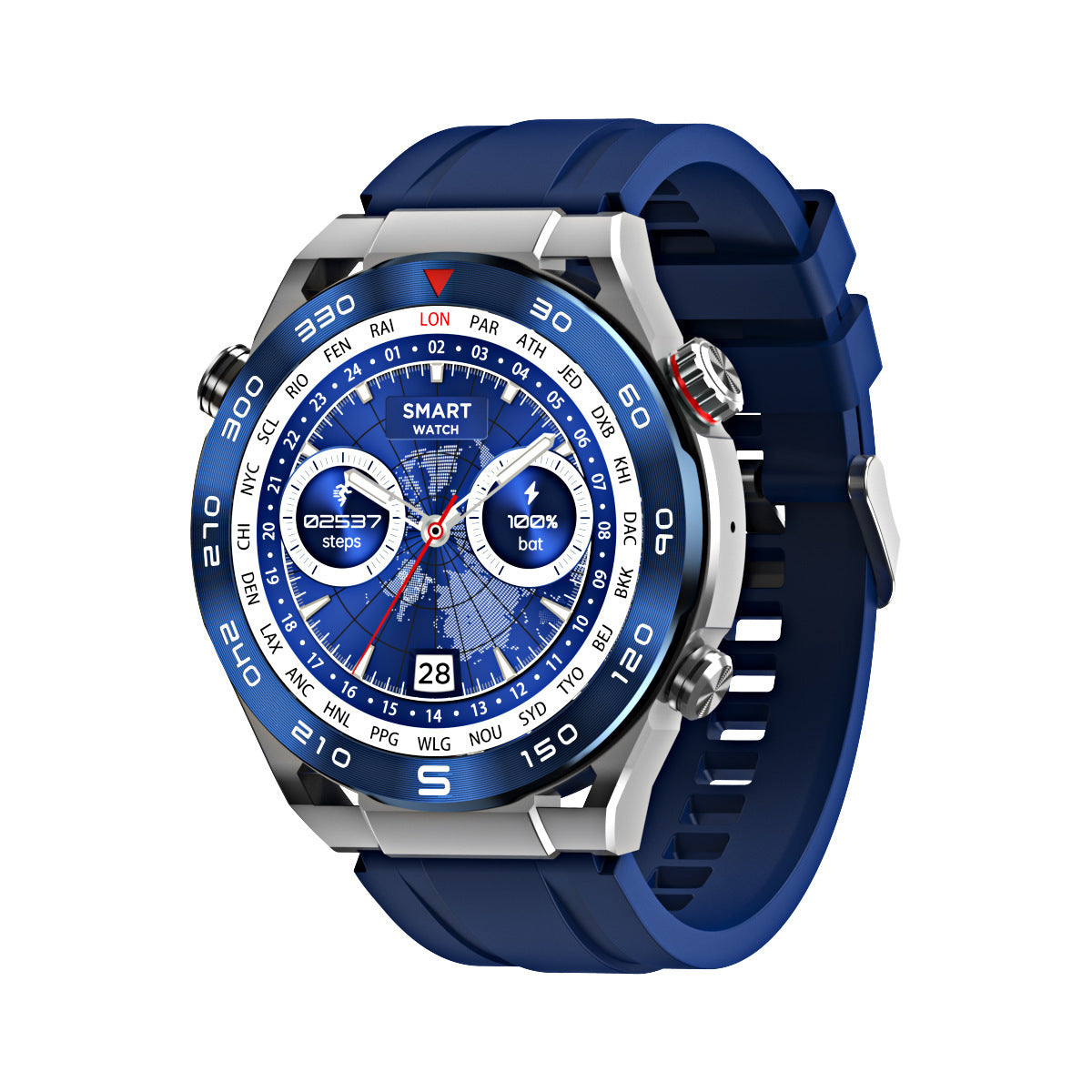 Smartwatch da uomo con NFC, ECG+PPG, Bluetooth, chiamata, GPS, tracker di movimento, bussola, braccialetto.