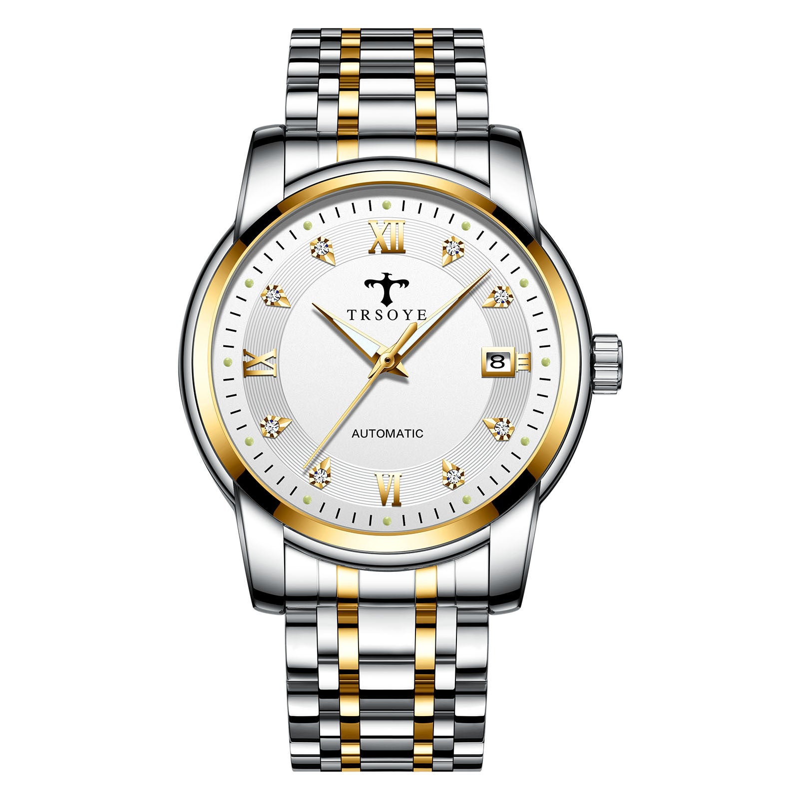 TRSOYE D06 Orologio Automatico Impermeabile da Uomo, Business Casual