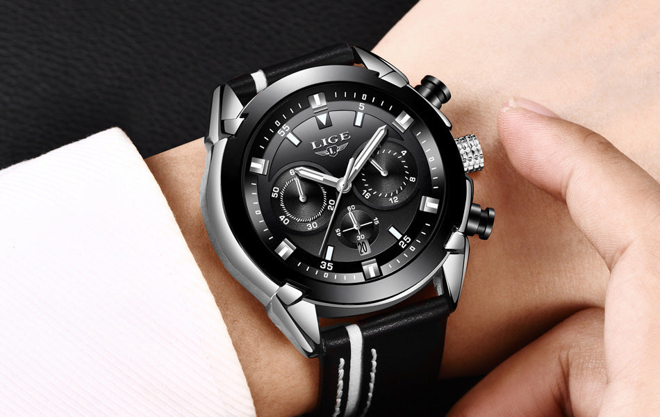 Men's Casual waterproof business sports quartz watch