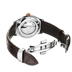 Orologio meccanico automatico da uomo OCHSTIN con cinturino in pelle originale, orologio meccanico da uomo impermeabile in acciaio inossidabile