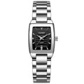 GAIDU Women Premium Crystal Accented Bracelet Quartz Watch Rectangle Roman Numeral Classic Lady Watch