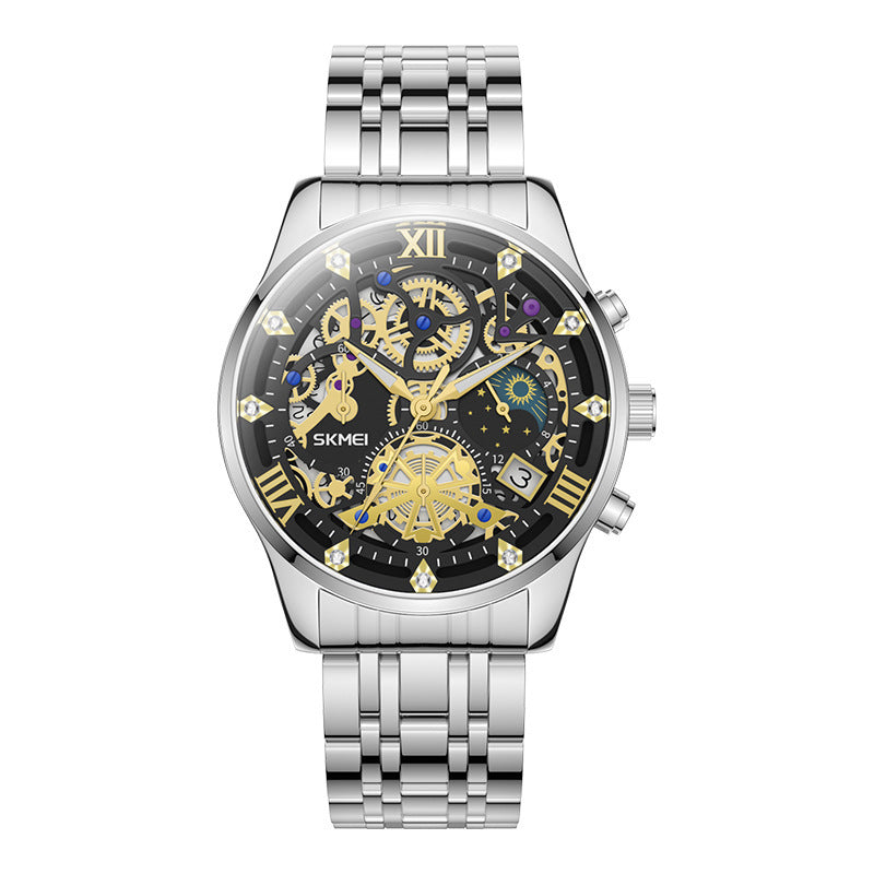 SKMEI Watch Luxury Business Quartz Men's Watches Date Waterproof Chronograph Charm Wristwatch Relogio Masculino 7039