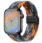 Smart Apple Watch Band Braided Solo Loop Band Magnetic Buckle Band MultiFunction Sports Mode iWatch