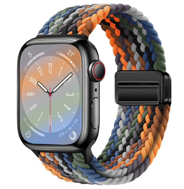 Smart Apple Watch Band Braided Solo Loop Band Magnetic Buckle Band MultiFunction Sports Mode iWatch - Acquisti Online