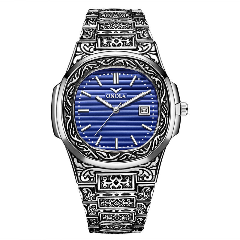 Modieuze quartzhorloges voor dames, merk ONOLA Golden roestvrijstalen horloge, luxe design quartzhorloge voor dames