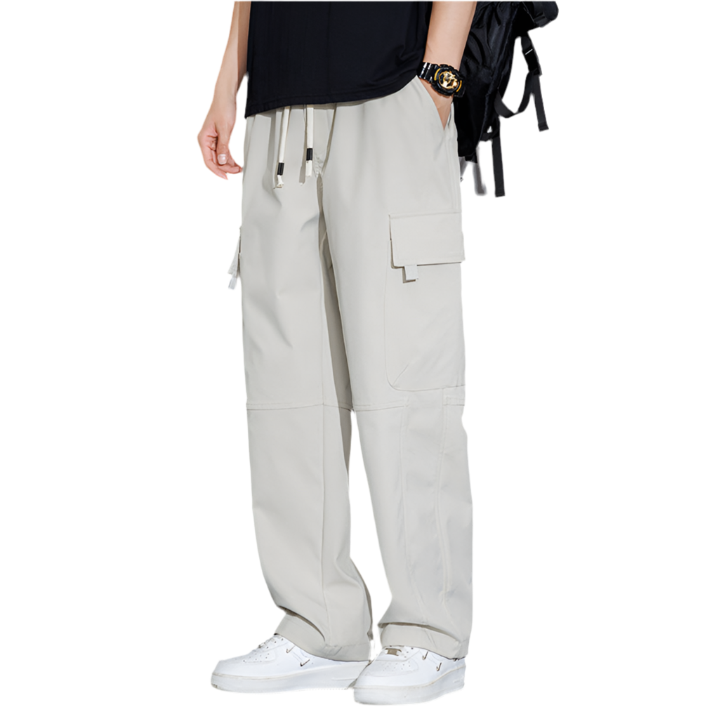 Men's Casual Korean-style Trendy Loose Straight Cargo Trousers - Acquisti Online