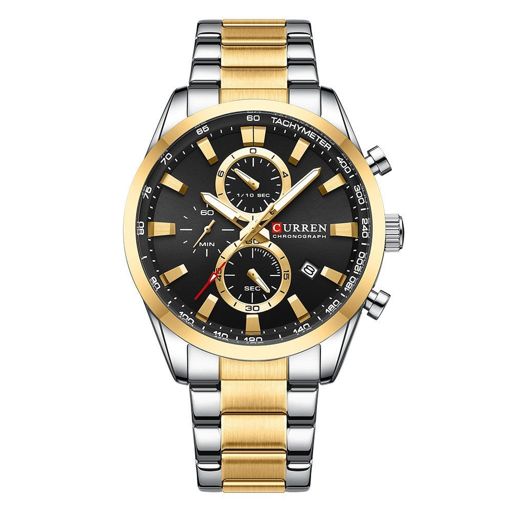 CURREN 8445  Man Luxury Brand Stainless Steel Sports Watch - Acquisti Online