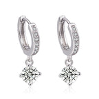 Fashionable Women's Copper Zircon Earrings