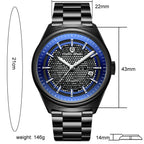 Pagani Design Orologio da uomo casual-elegante, movimento automatico, orologio meccanico, cinturino in acciaio, impermeabile, orologio da uomo alla moda