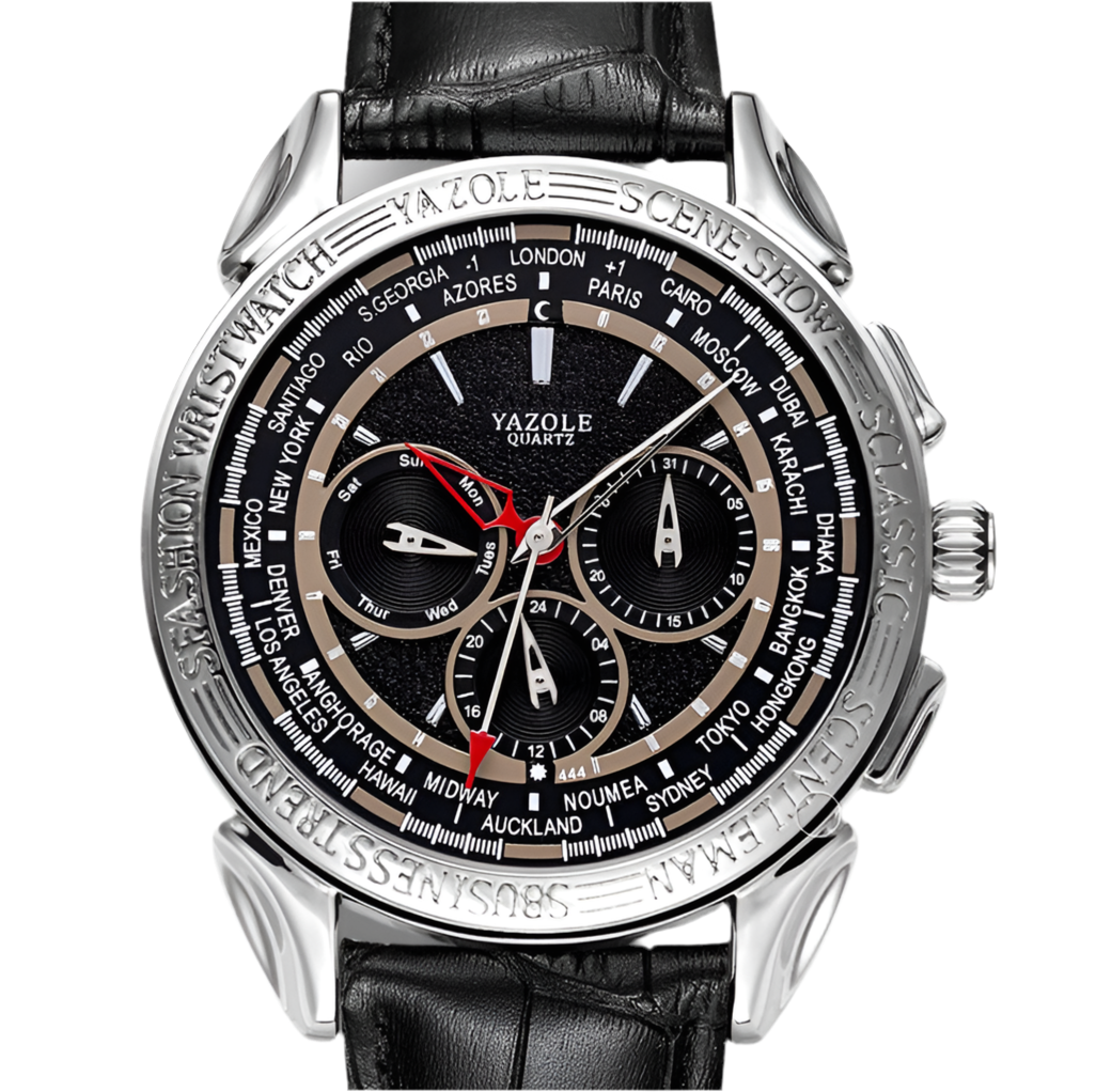 Orologio da uomo nuovo, orologio al quarzo con sei aghi, orologio europeo e americano alla moda, orologio non meccanico, outsourcing