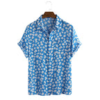 Herenmode Korte Mouw Bedrukt Overhemd Zomermouw Heren Casual Overhemd