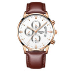 Men Watch Chronograph Sport Mens Waterproof Full Steel Quartz watch