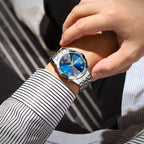 NIBOSI 2623 Orologio da uomo di lusso automatico con cinturino in acciaio