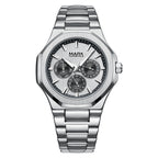 Mark Fairwhale Men's Luxury Personalized Watch Classic Stainless Steel Waterproof Quartz Men's Wristwatch 2024