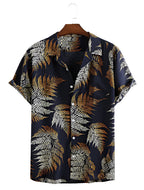 Zomermode Zonnebloemprint Herenoverhemd