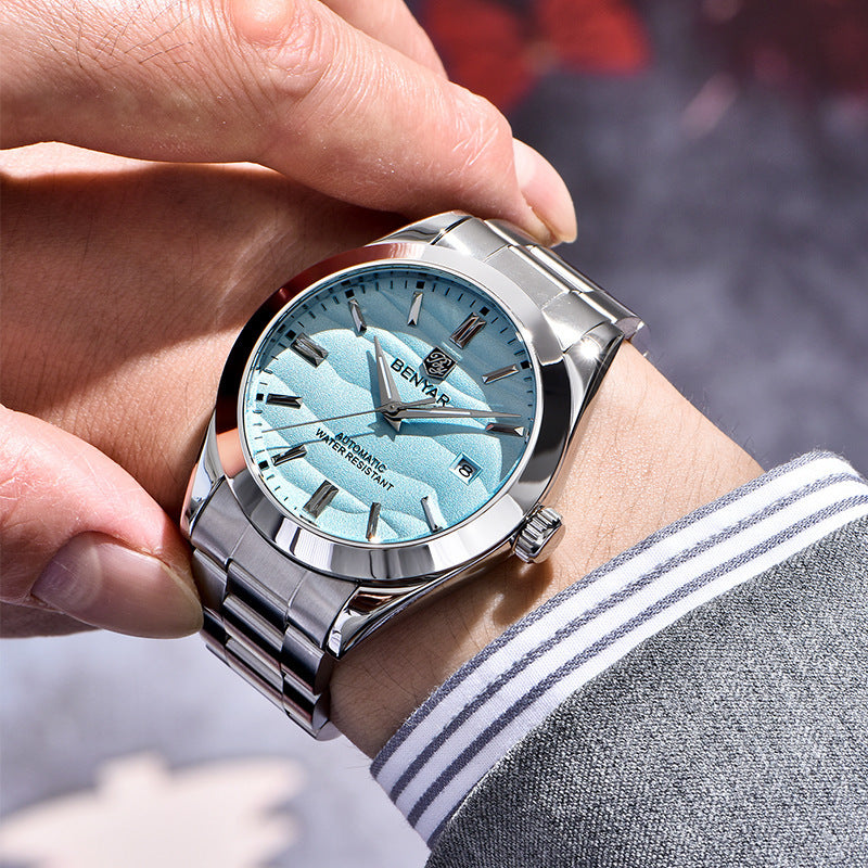 BENYAR Men's Mechanical Wristwatches Luxurys Automatic Diving Watches 5bar Waterproof Stainless Steel Watch Simple Fashion Calendar Luminous Watch - Acquisti Online