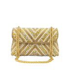 Water Diamond Underarm Handheld Bag with Inlaid Diamond Color Diamond Chain - Acquisti Online