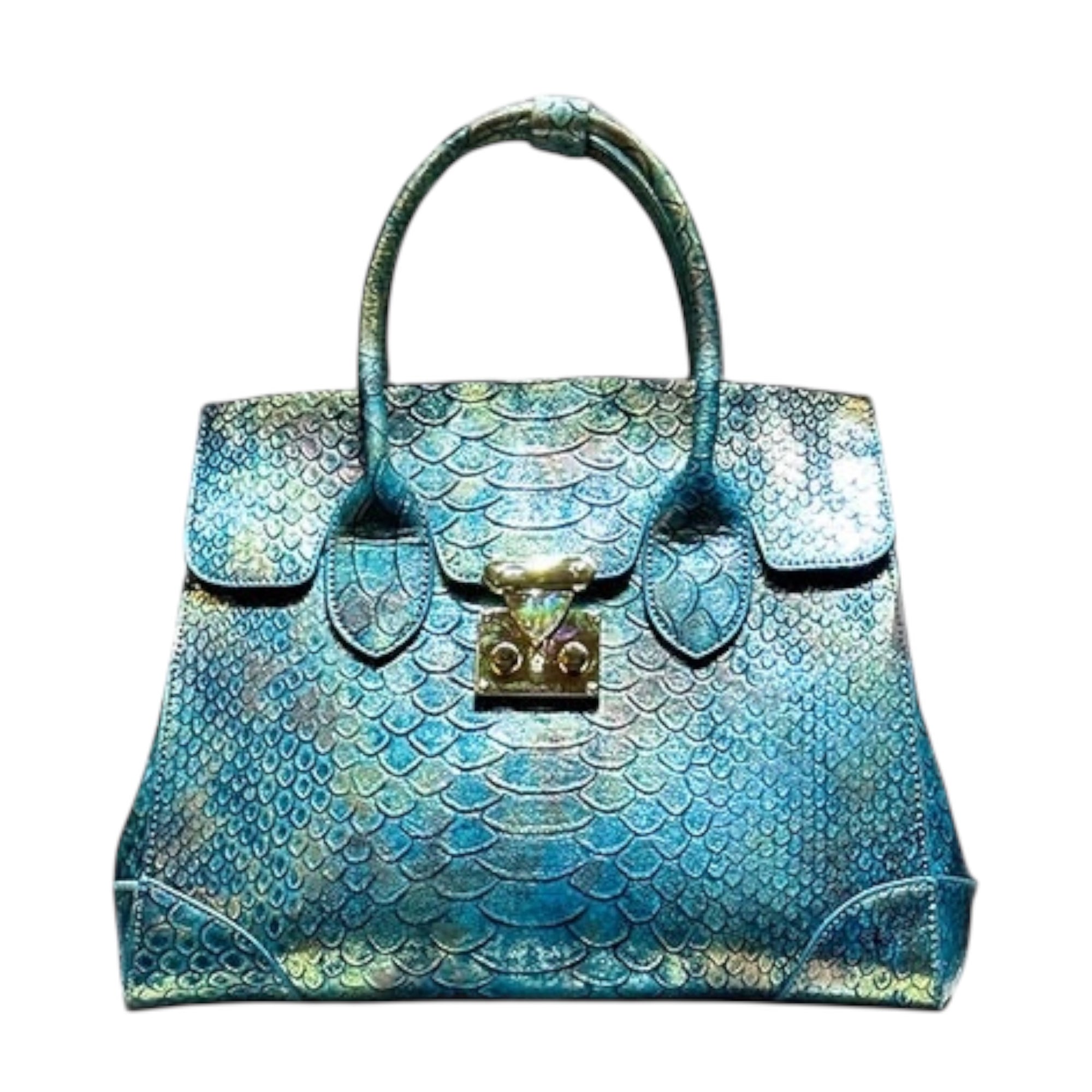 Luxury Designer Brand New High Quality Leather Snake Print Large Capacity Handbag Fashion Trend Crossbody Bag