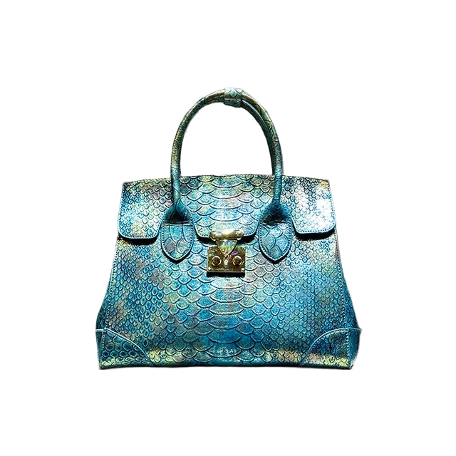 Luxury Designer Brand New High Quality Leather Snake Print Large Capacity Handbag Fashion Trend Crossbody Bag