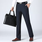 Men's Straight-leg Pants Loose High Waist Suit Pants - Acquisti Online