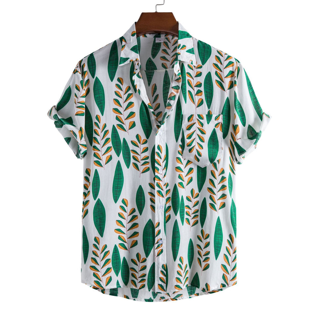 Mode Shirt Creatief Printpatroon Revers Shirt