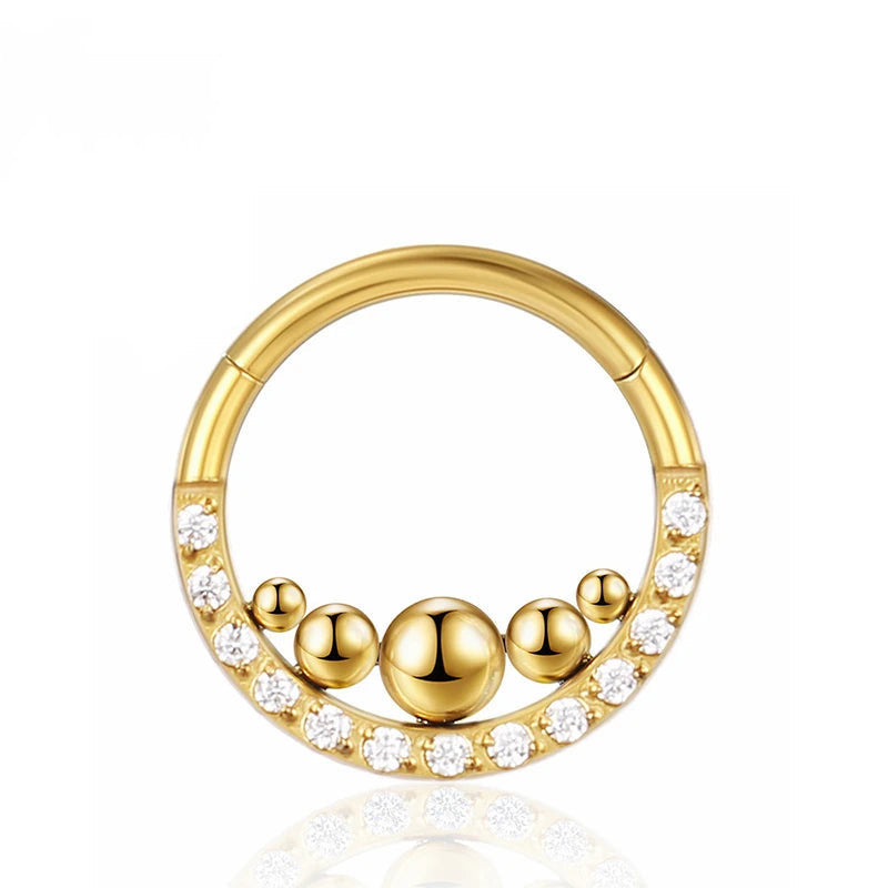 Piercing sieraden zirkoon neusring sluiting ring