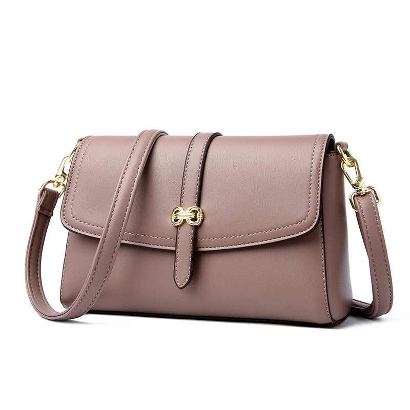 Women's Fashionable One Shoulder Bag Zipper Pocket Original Leather Large Capacity Crossbody Bag Women's Shoulder Bag